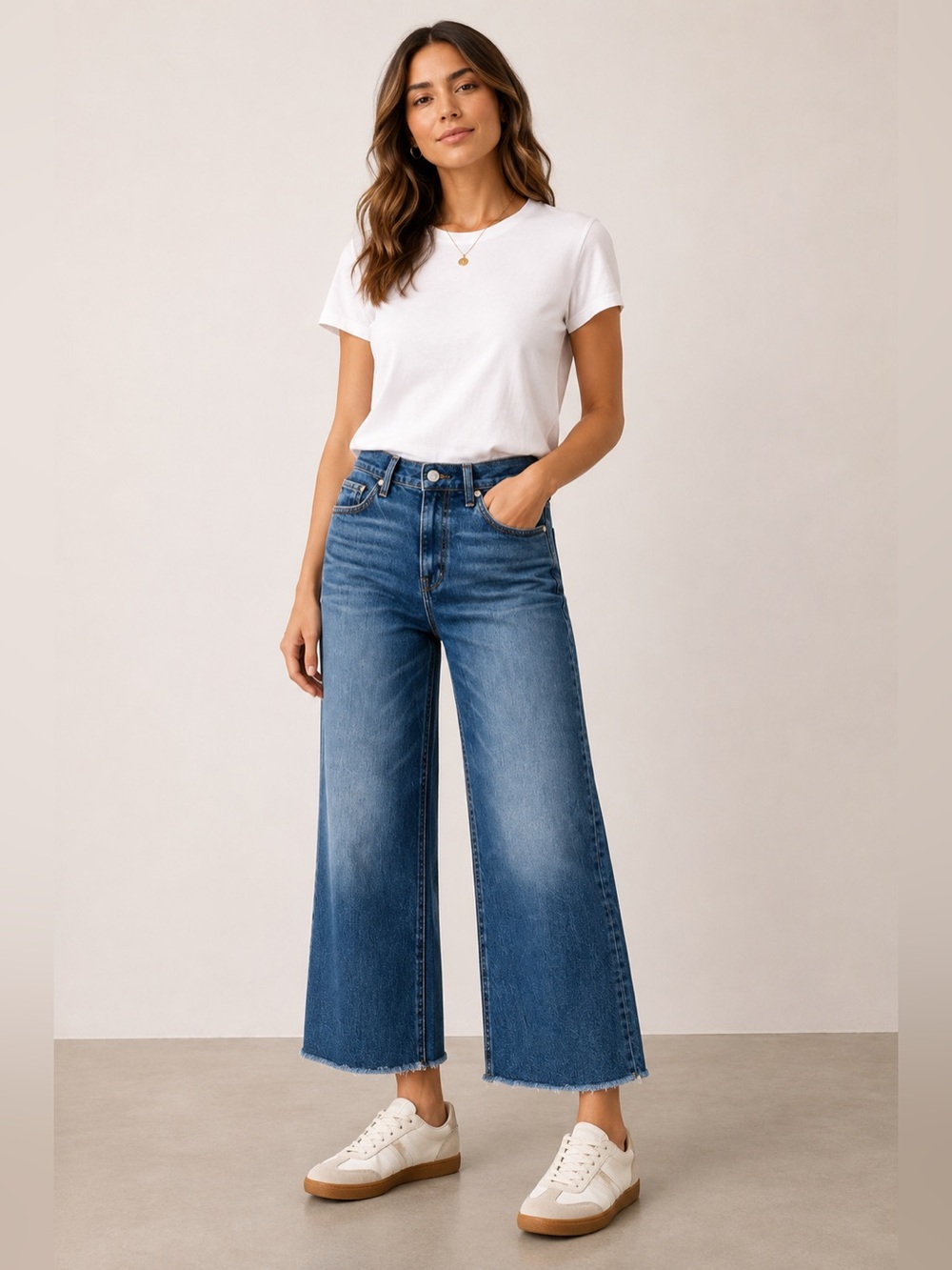AYR The Secret Sauce Jeans 26 Wide Leg Raw Hem Edition High Rise Made in LA